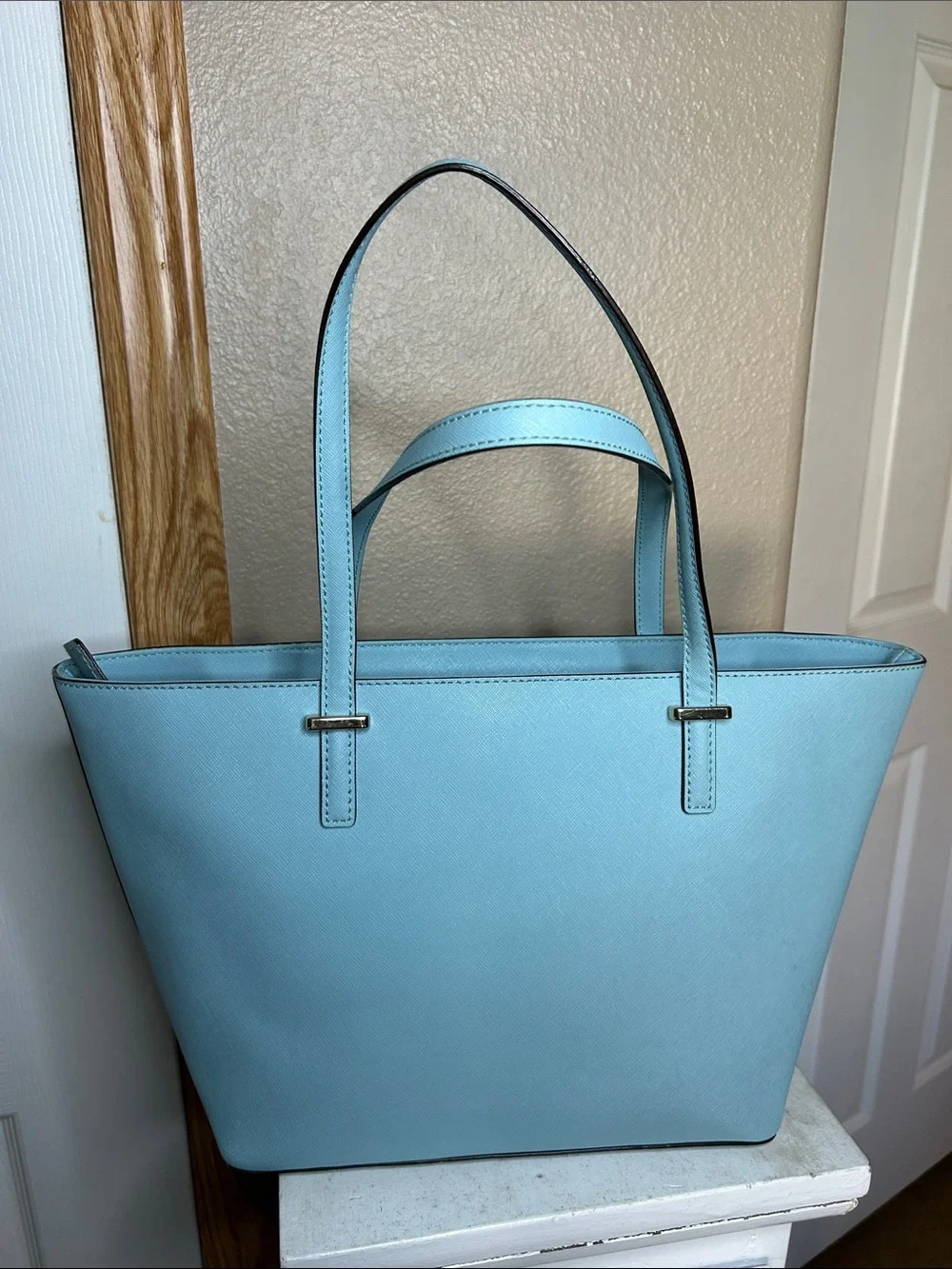 Kate Spade Cedar Street Mini Harmony Tote Atollblue Saffiano Leather